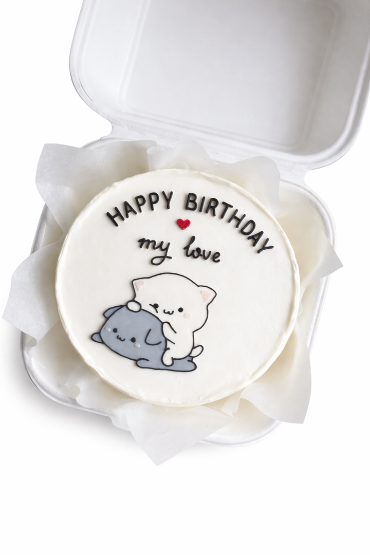 Cute Couple Bento Cake